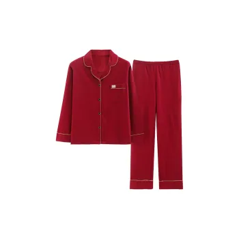 The Story Of The Flower Season Pajama Set Women's Red