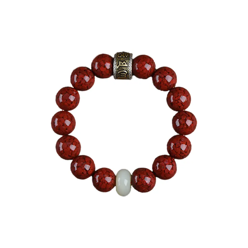 ZHIZUO Cinnabar Jade Bracelets Unisex-0