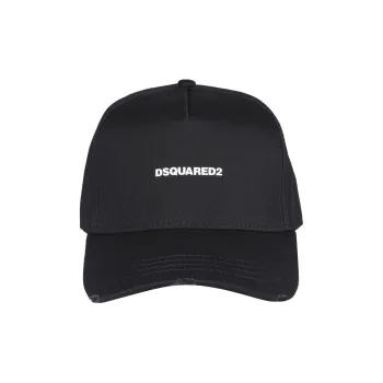 DSQUARED 2 Logo Embroidered Distressed Baseball Cap