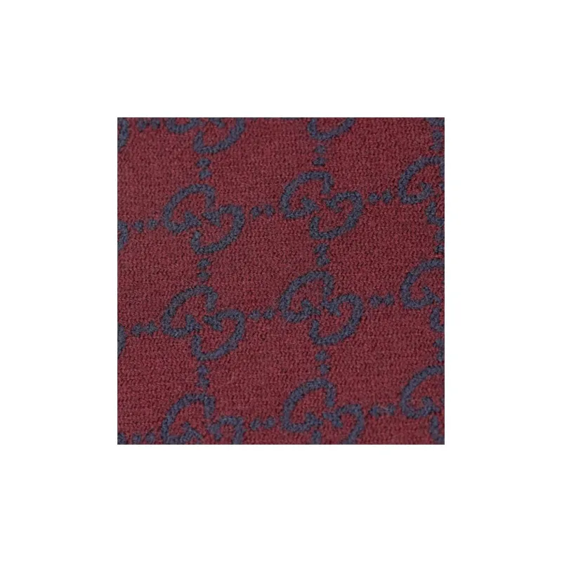 GUCCI Knit Scarves Unisex Fuchsia/Navy Blue Multicolor-0
