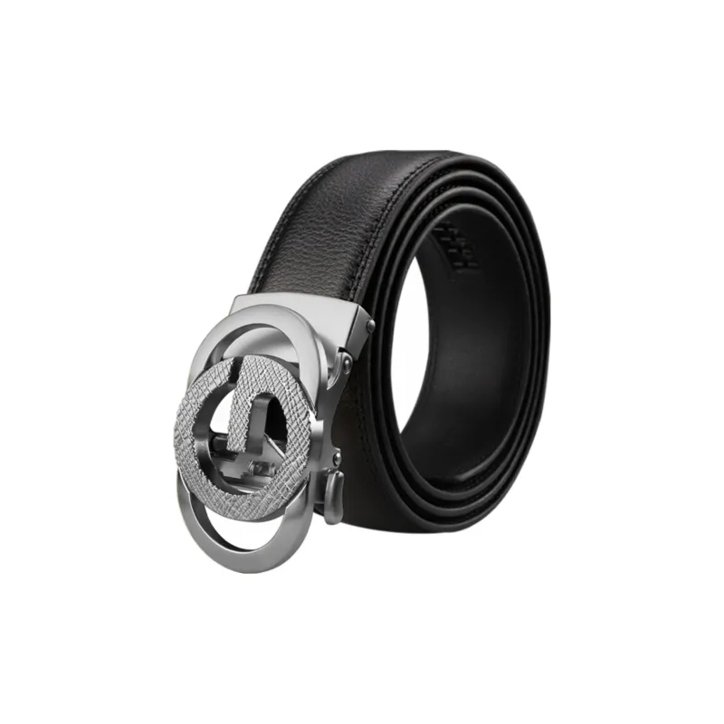 15 MINS Cow Split Leather Belts Men's Multiple Colors Width 3.5cm-0