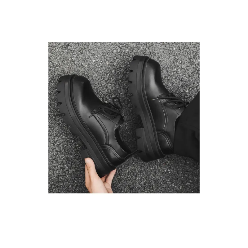 Chi Wolf Derby Shoes Casual Shoes Men's Black-3