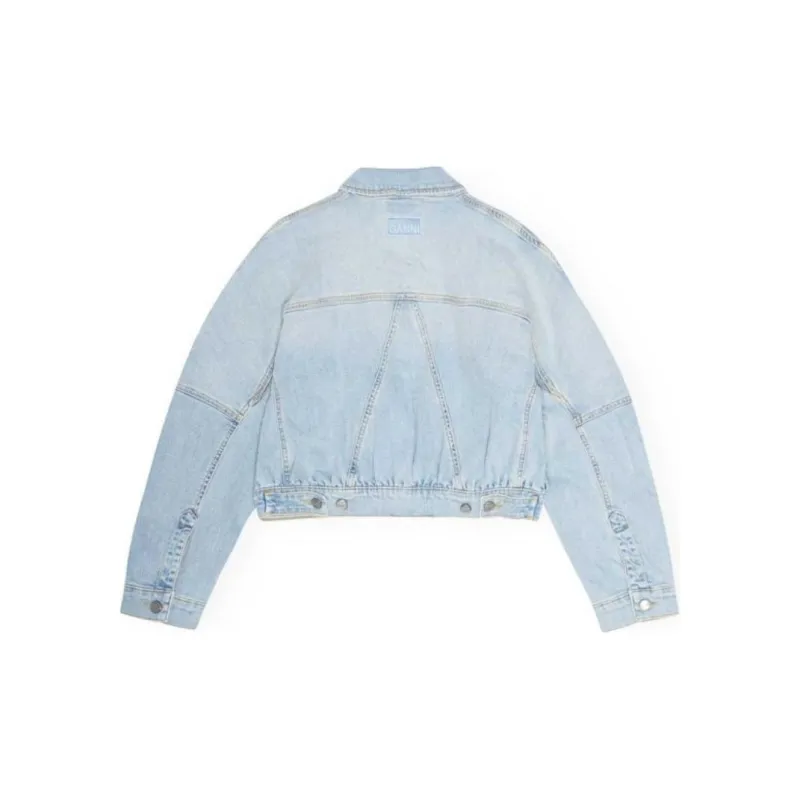 GANNI Denim Bomber Jacket-1