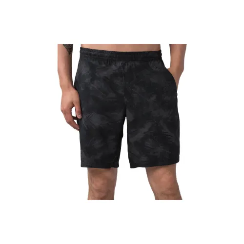 Lululemon Sports Shorts Men Black Gray/Black Ash