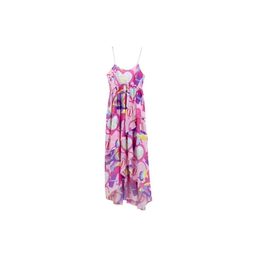 Blood Glitter Slip Dresses Women's Pink Floral