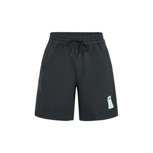 URBAN REVIVO Casual Shorts Men Dark Gray