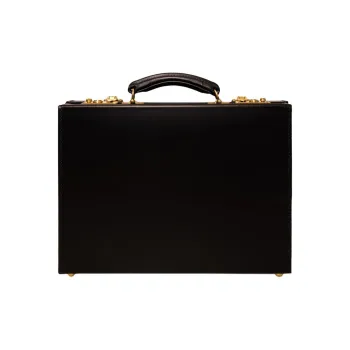 ETTINGER Leather Briefcase, Handbag Unisex Black