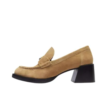 COACH Natalie Loafers 5cm Women's Brown