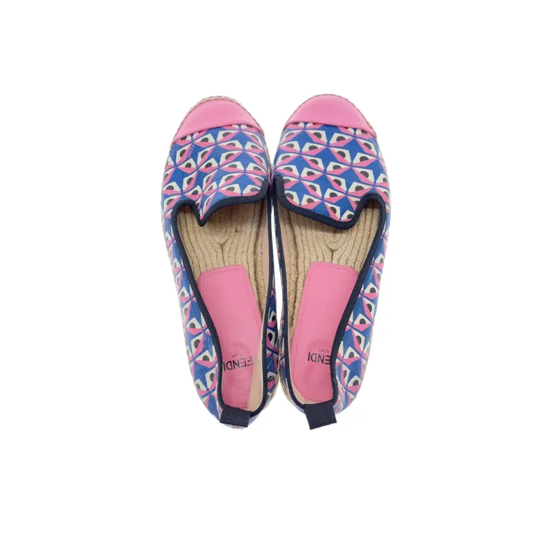 FENDI Espadrilles Women's Blue Pink Black-4