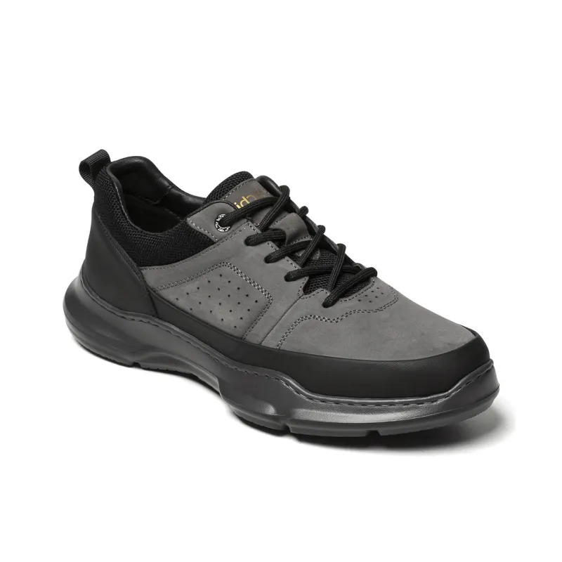 Satchi Anti Slip Wear Resistant Low Top Casual Shoes Men's Black Gray Color-3