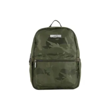JU JU BE TEFLON Three Proofings Fabric Backpack Medium Size Unisex Green/Black