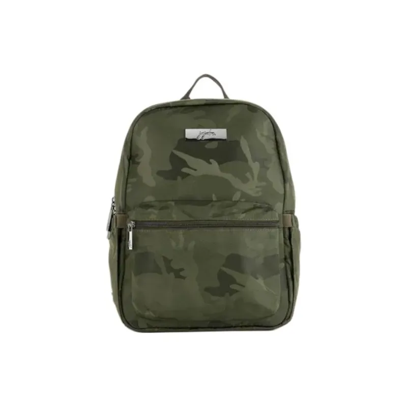 JU JU BE TEFLON Three Proofings Fabric Backpack Medium Size Unisex Green/Black-0