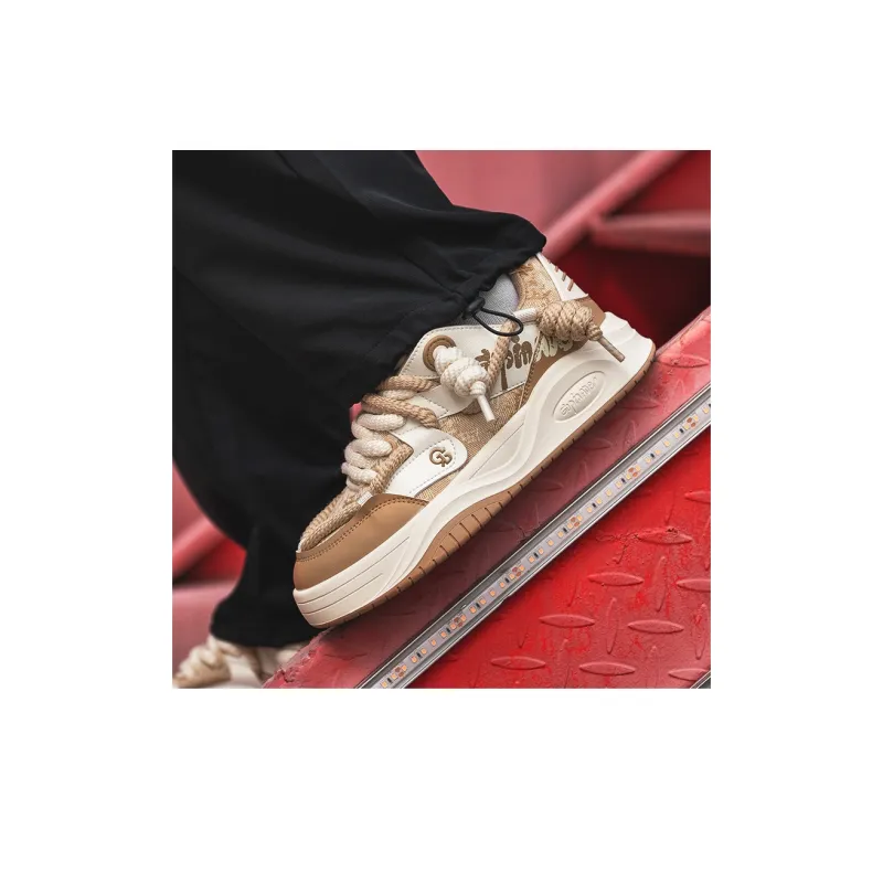 Isolated Manufacturing Coverage Wear-Resistant Slip-Resistant Low-Top Skateboard Shoes Unisex-17