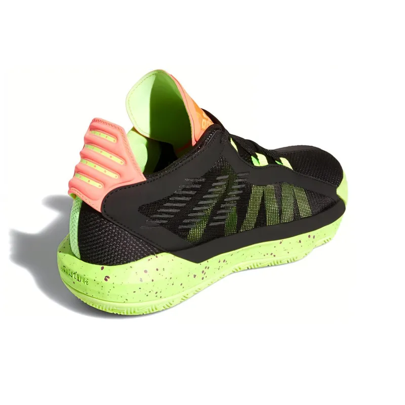 Adidas Dame 6 Black Signal Green Coral-6