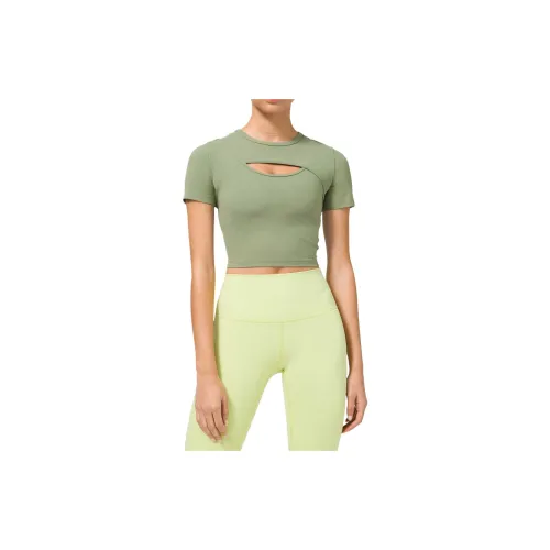 Lululemon Get Centred T-Shirts Women's Willow Green