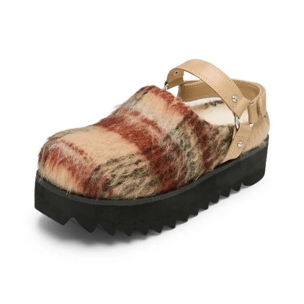 Lost In Echo Outer Platform Height Increasing Double Straps With Hook and Loop Buckle Boots-2