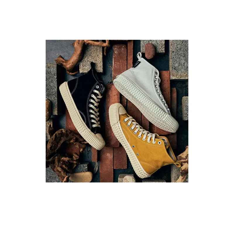 Excelsior Canvas Shoes Unisex High Top White-5