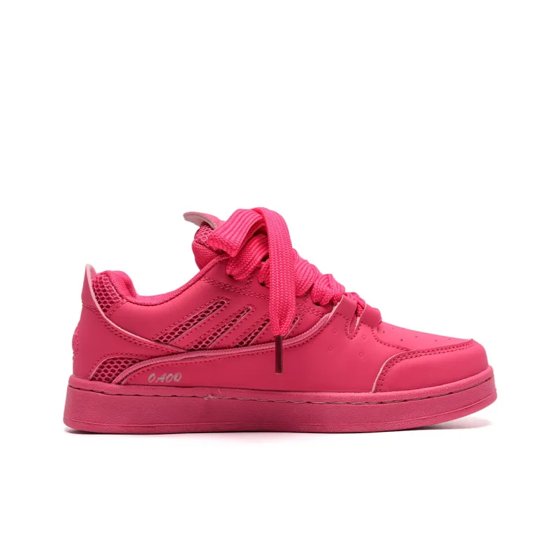 OAOQ Wear resistant And Lightweight Low Top Skateboard Shoes Unisex Dragon Fruit-5