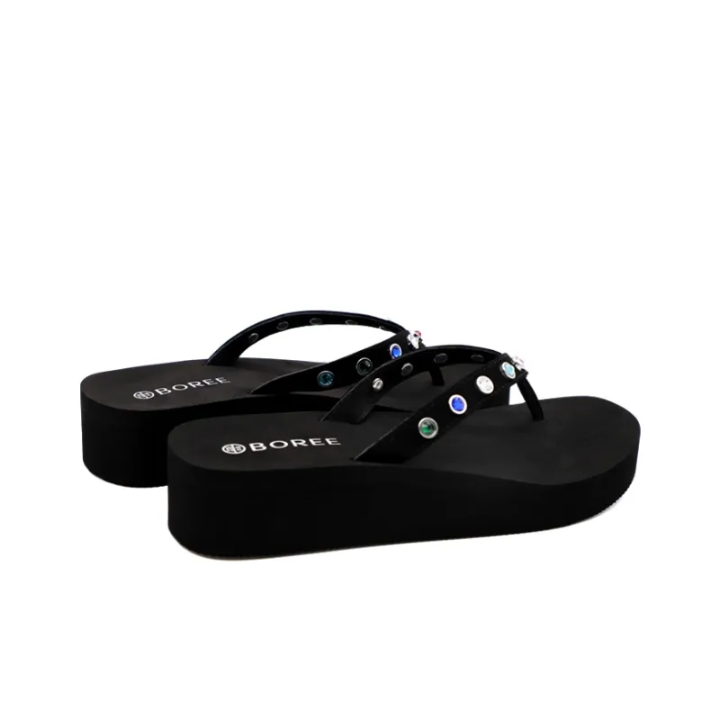 BOREE EVA Flip Flops Women's Black-3