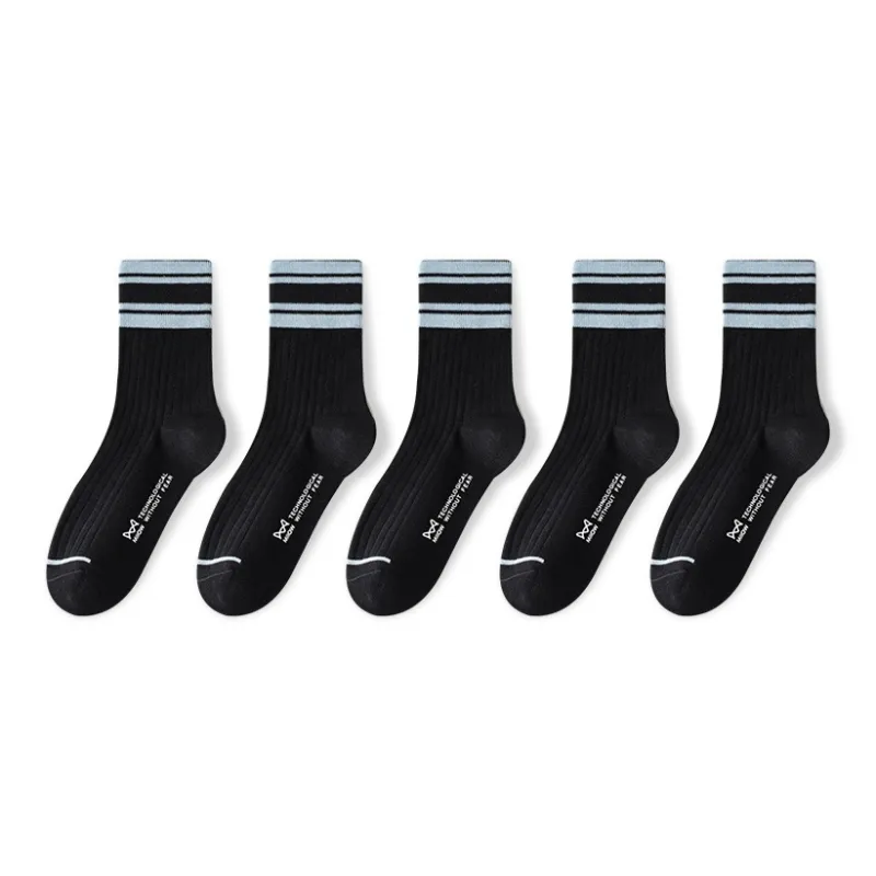 MIIOW Mid Calf Socks Unisex 5 Pack-4