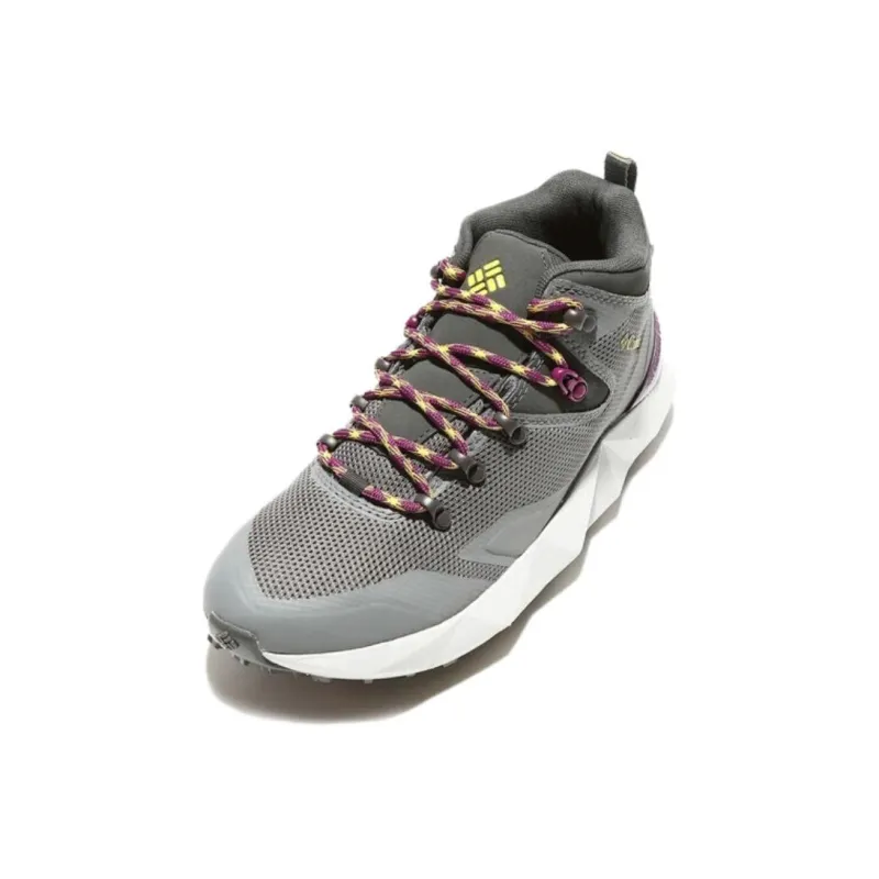 Columbia Sportswear Wear resistant And Waterproof Mid Top Hiking Shoes Women's Gray-1