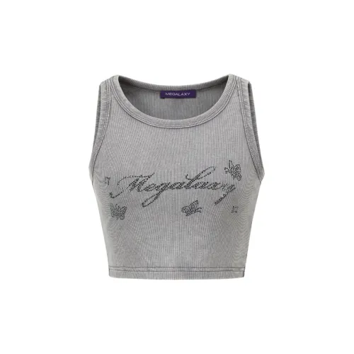 MEGALAXY Tank Tops Women's Gray