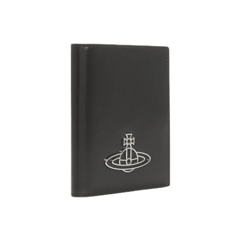 Vivienne Westwood Leather Wallet Women's Black-1