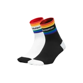 Lululemon Tale To Tell Ankle Socks Women's 2 Pack Black/White