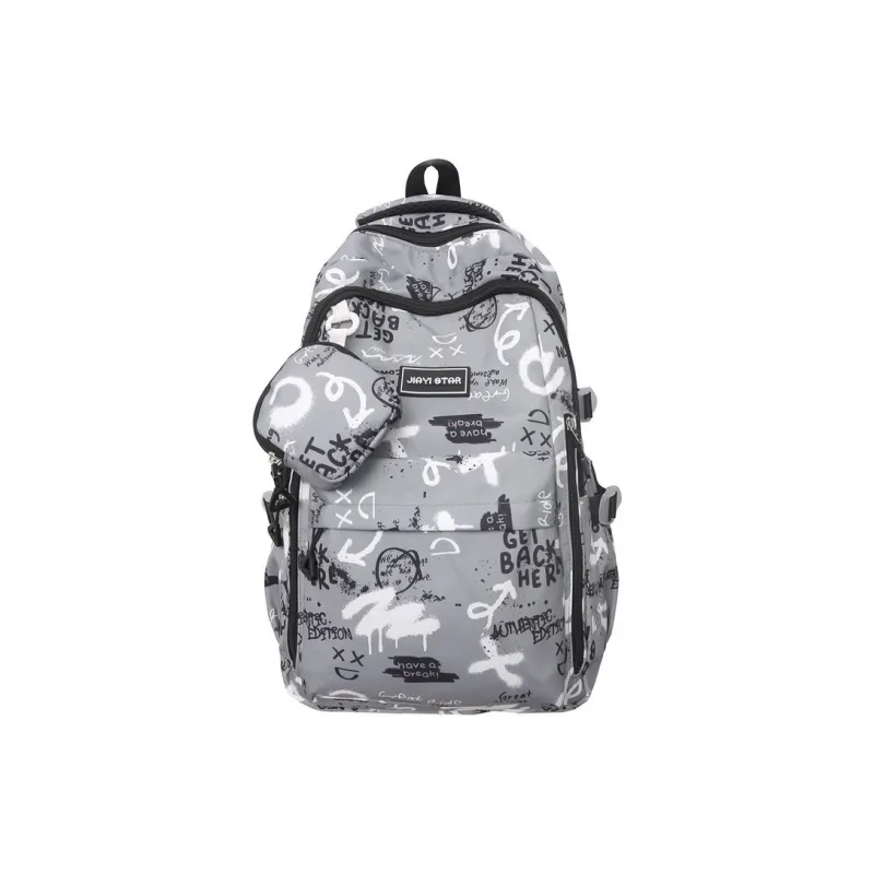 Dusen Kangaroo Nylon Backpack Regular Unisex Black/Gray/Red/Blue/Royal Blue-0