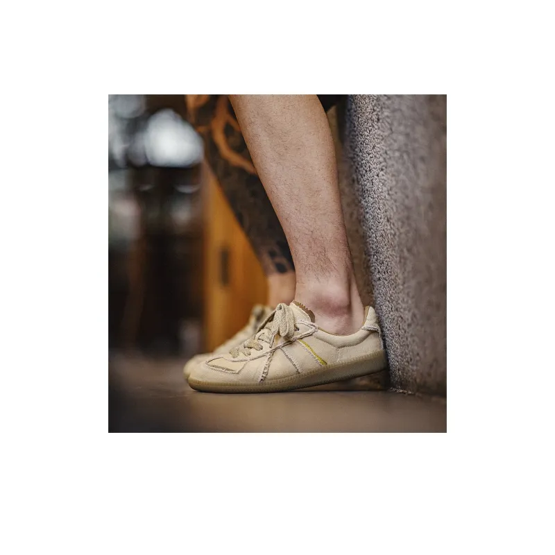 MADEN Cushioning Breathable Low Top Skateboard Shoes Men's Navaho Yellow-6