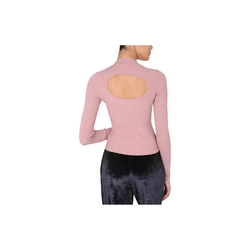 PROENZA SCHOULER Cut Out Turtleneck Top-1
