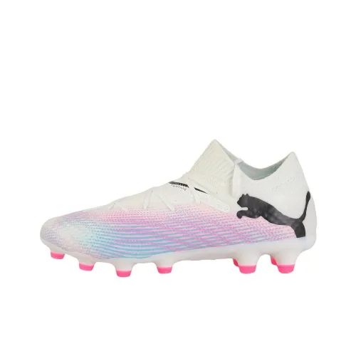 PUMA FUTURE 7 PRO Firm Ground Artificial Ground Anti Slip Wear Resistant Soccer Shoes Men's White