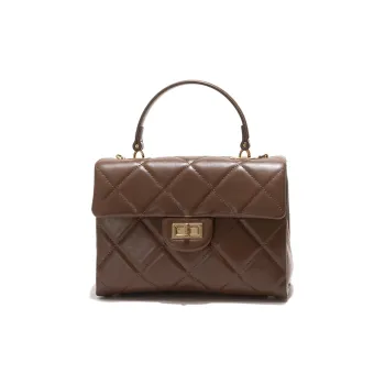 GXFMOD Genuine Leather Crossbody Handbags Women's Coffee/Dark Chocolate