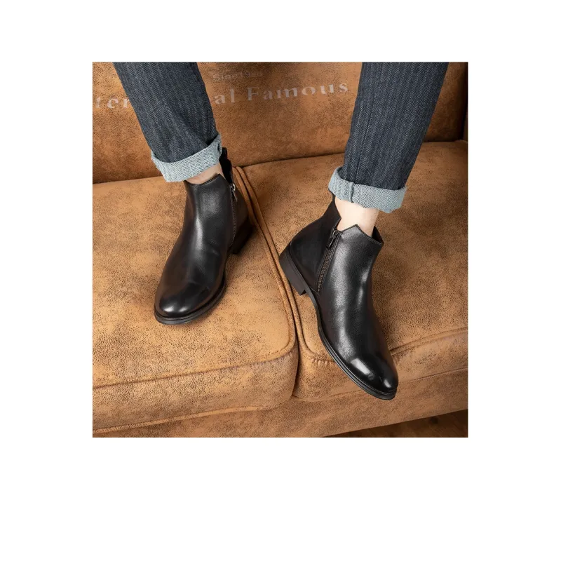 PARDASAUL Ankle Boots Men Black/Brown-5