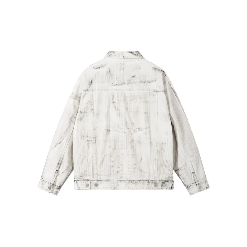 PILOTDRAGON x XINYINSU P&D 24FW Denim Jacket Unisex White-1