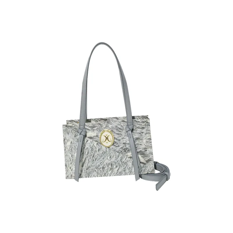 MACK JODAER Synthetic Leather Shoulder Bag Women's Gray-1