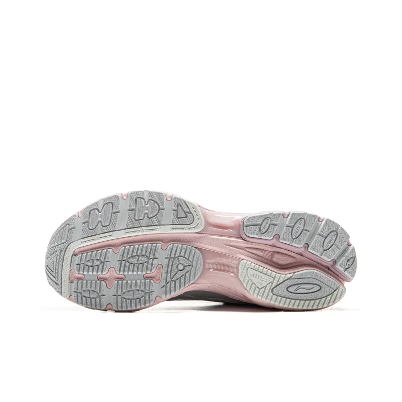 LiNing Shake 2.0 Slip Resistant And Abrasion Resistant Support Low Top Running Shoes Women's Silver Pink-4