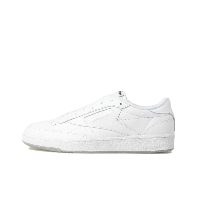Reebok Club C Anti Slip Wear Resistant Low Top Skateboard Shoes Unisex White-0