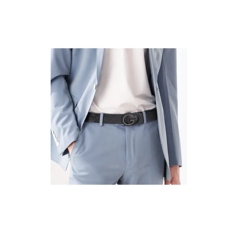 GOLF Cow Leather Automatic Buckle Belt Men's Multicolor Width  3.5cm-17