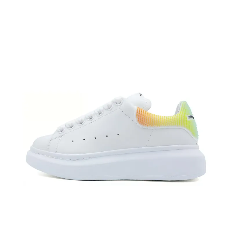 Alexander McQueen Larry Oversized Low Top Sneakers 'White Multi' Women's-0