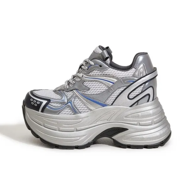 Milan Love Song Anti Slip And Wear Resistant Lightweight Low Top Chunky Sneakers Women's-4