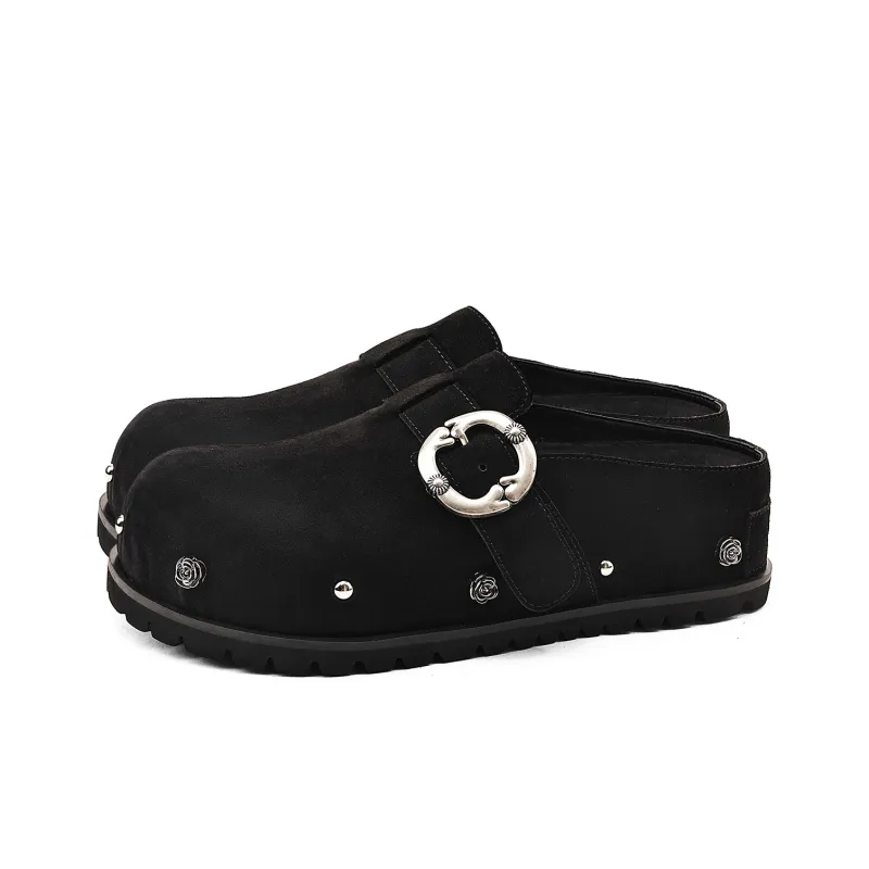 KMD Wrap toe Slippers Women's Black-1