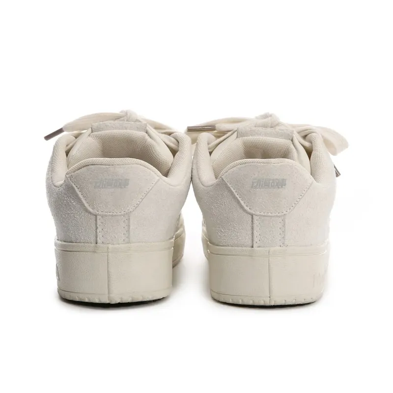 Anime story Skateboard Shoes Women's Low Top Beige-4