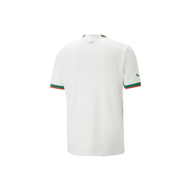 PUMA Morocco Away 22/23 Football Jerseys Fan Edition Morocco National Team Away Men's White-1