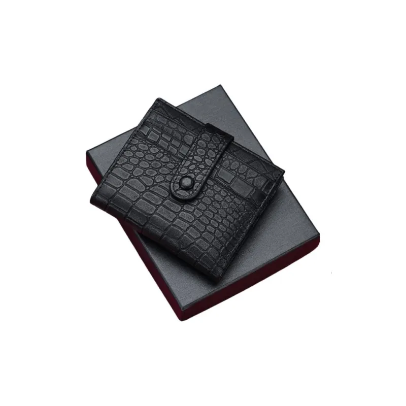 BOSTANTEN Cow Leather Card Holder Regular Men's Black-1