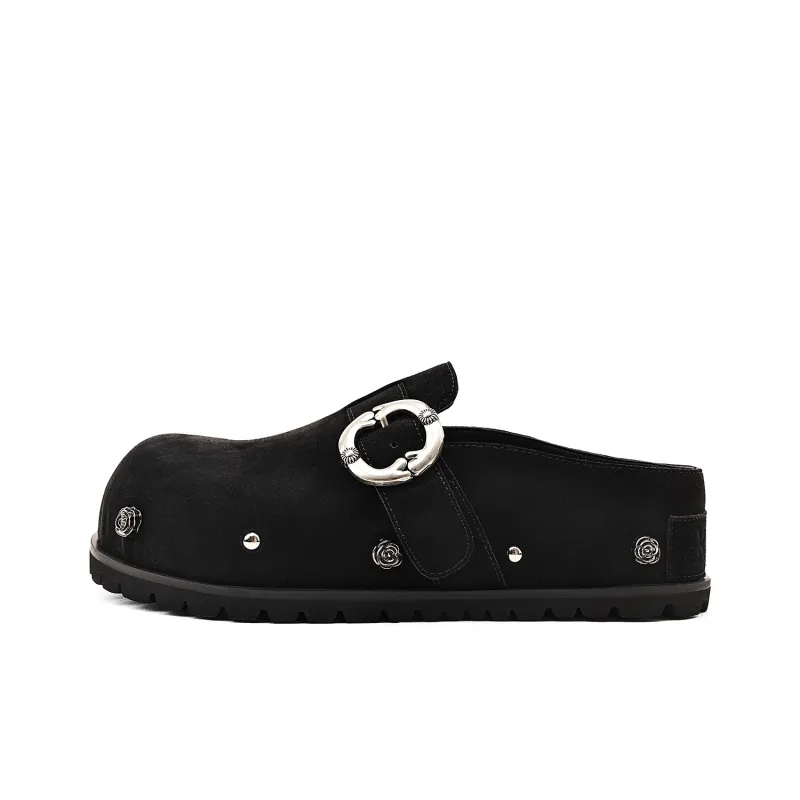 KMD Wrap toe Slippers Women's Black-0