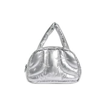 Adidas Polyurethane Bowling Bag, Handbag Mini Women's Silver