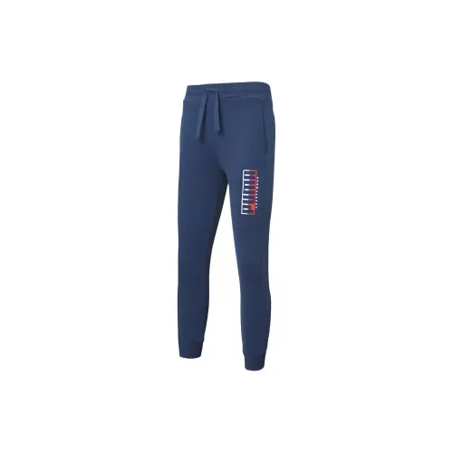 PUMA Knitted Sweatpants Men Dark Denim Blue