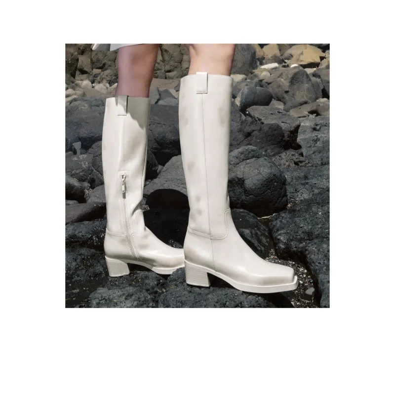 Staccato Wandering Polka Knee high Boots 4.5cm Women's-10