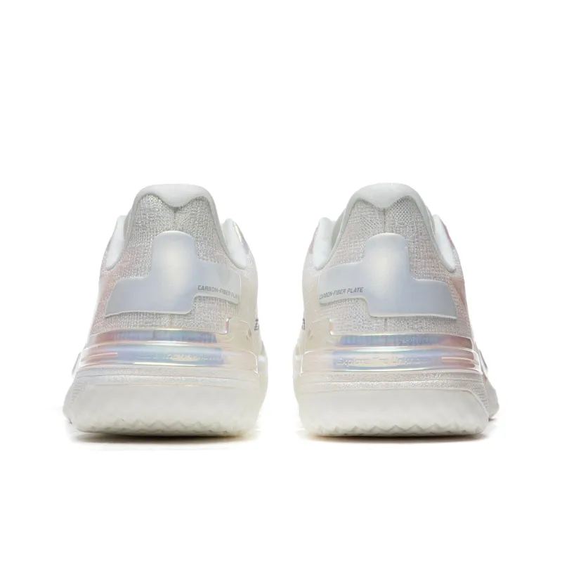 LiNing Gamma Cushioning Anti Slip And Wear Resistant Support Lightweight Rebound Low Top Basketball Shoes Men's Silver-4